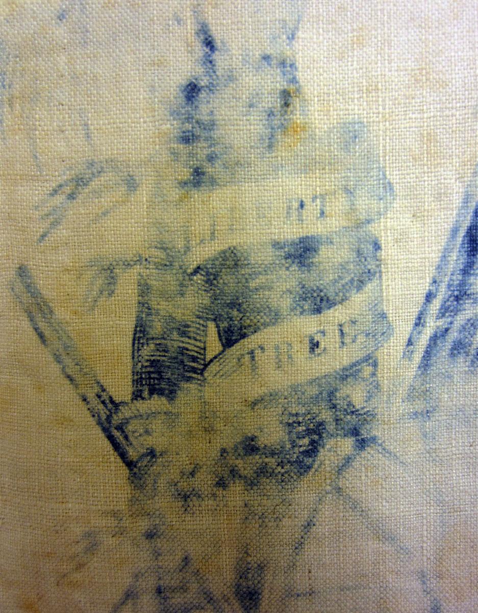 1969.3182 textile, printed detail 5