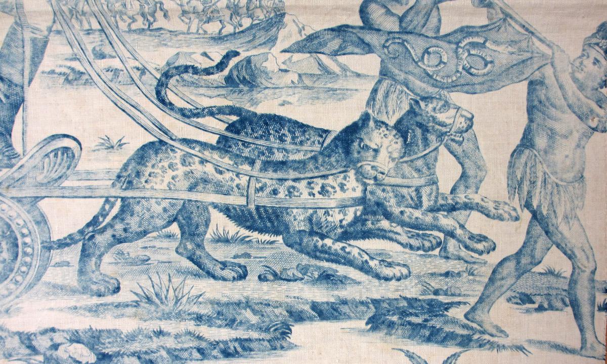 1969.3182 textile, printed detail 1