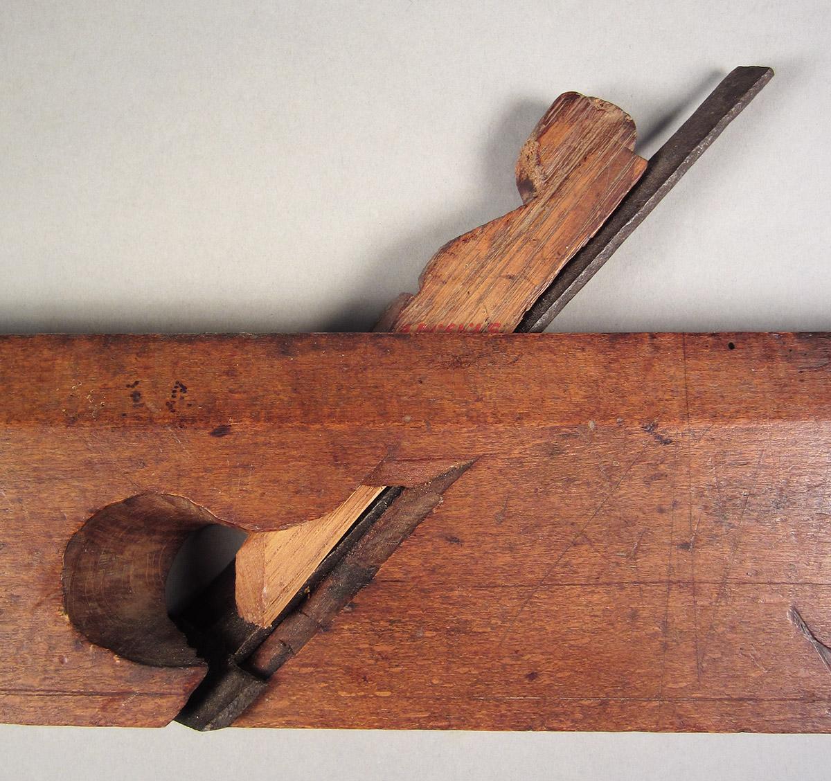 1957.0093.010 A-C, Rabbet plane, throat detail