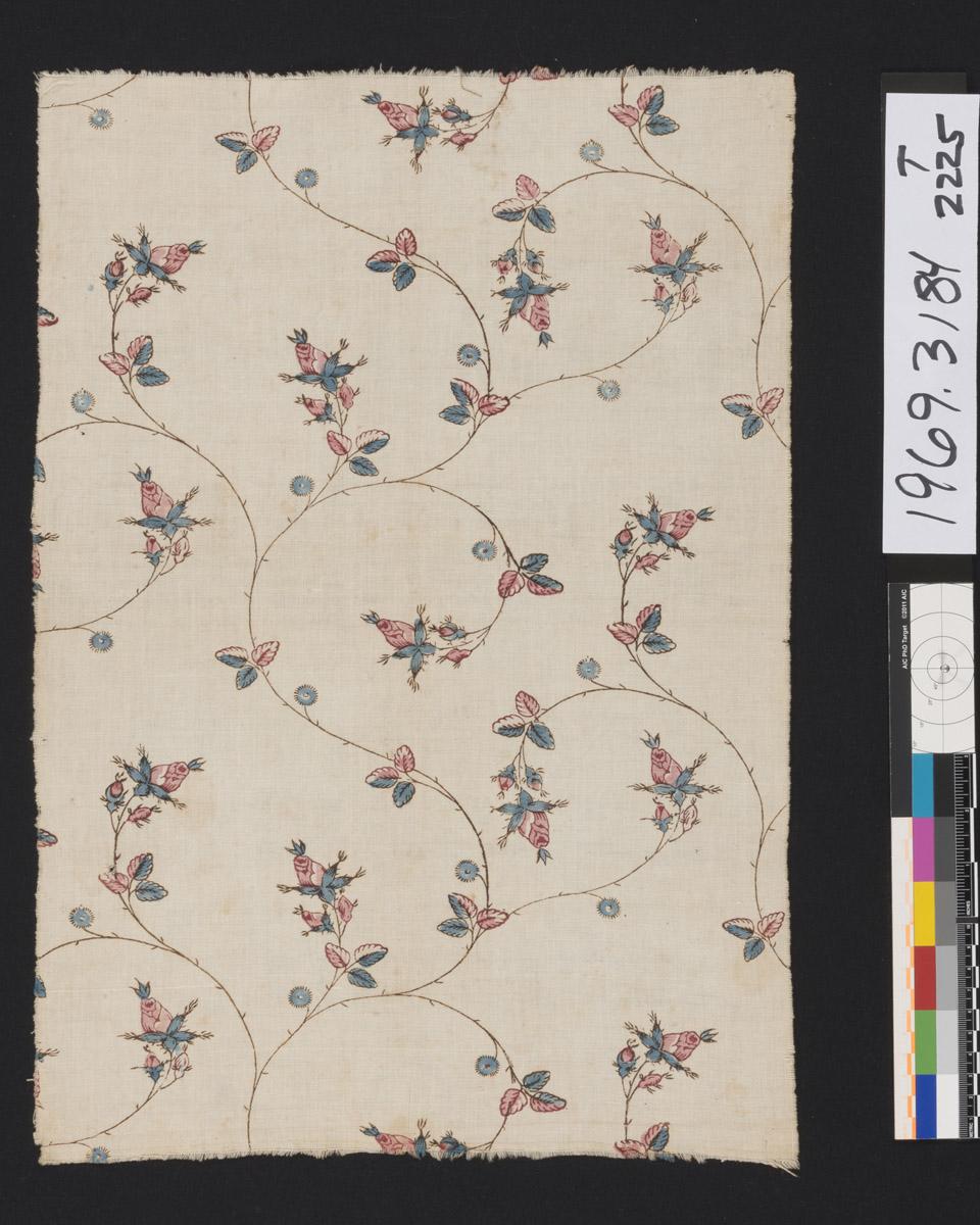 1969.3184 Textile, printed, view 1