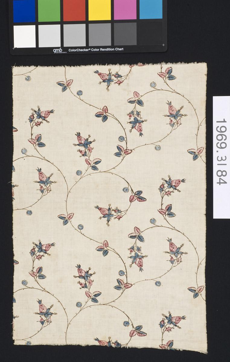 1969.3184 Textile, printed, view 2