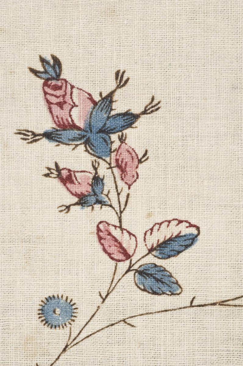 1969.3184 Textile, printed, detail 1