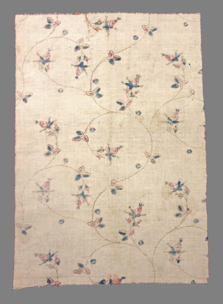 1969.3184 textile, printed reverse
