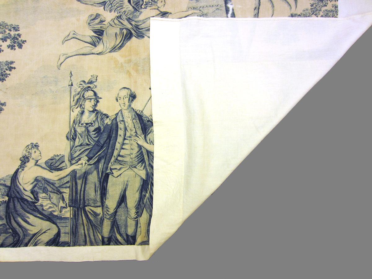 1969.3187 textile, printed folded corner
