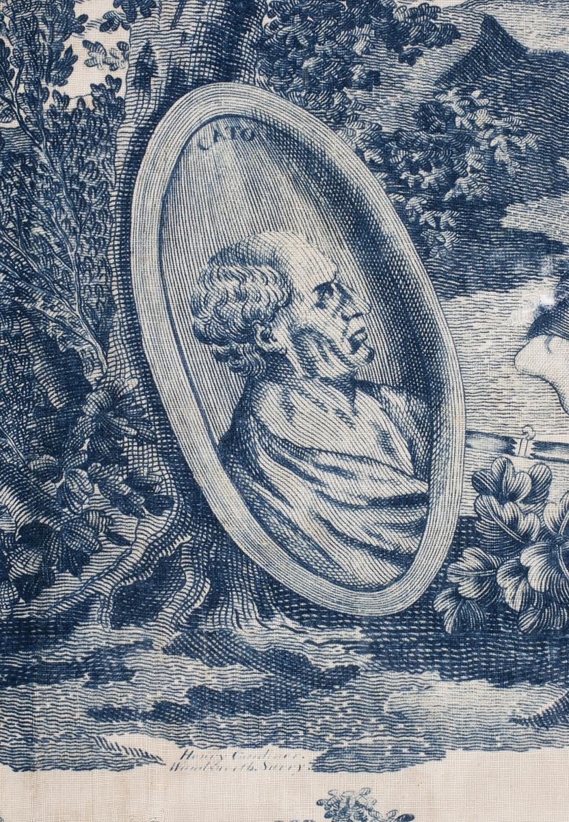 1969.3187 Textile, printed, detail 3