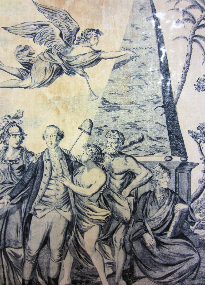 1969.3187 textile, printed detail 4