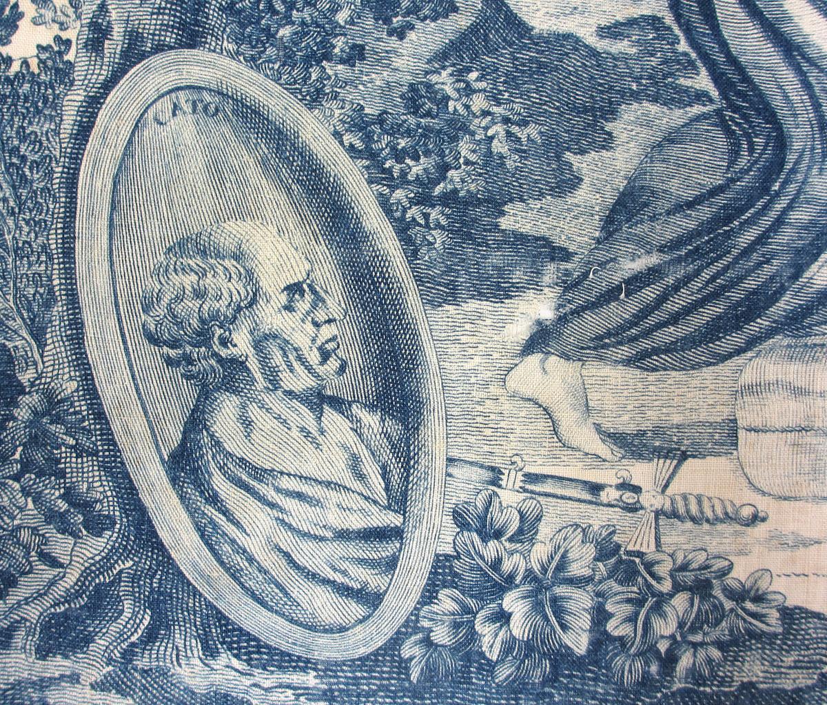 1969.3187 textile, printed detail 5