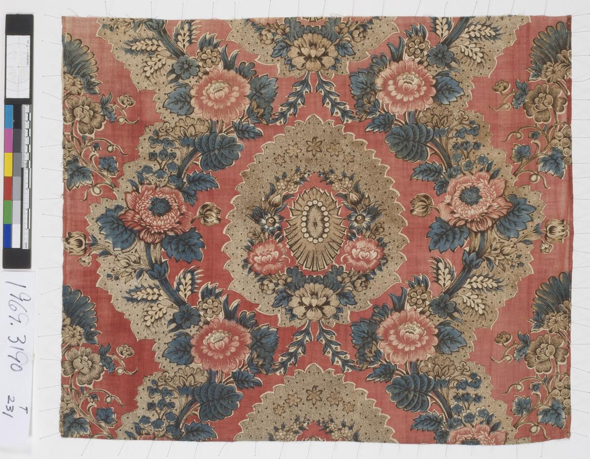 1969.3190 Textile, printed, view 1