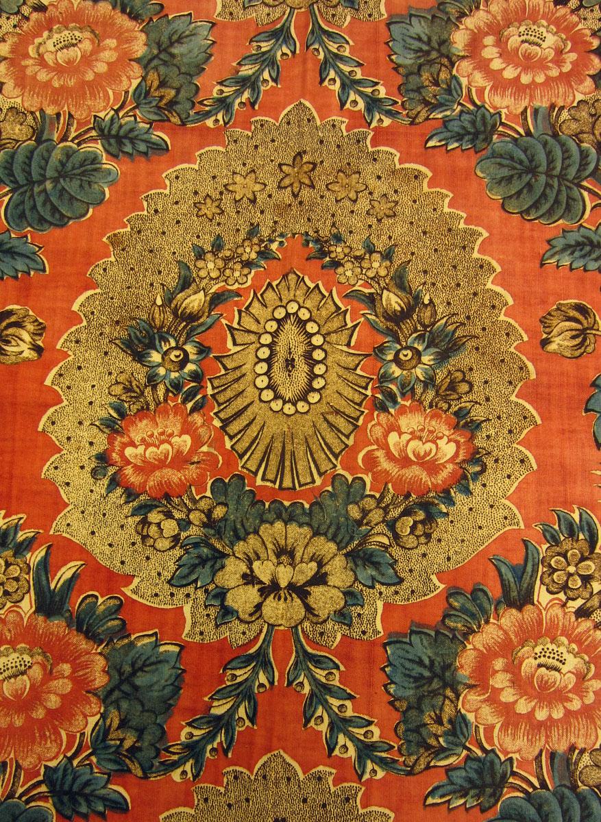 1969.3190 Textile, printed detail