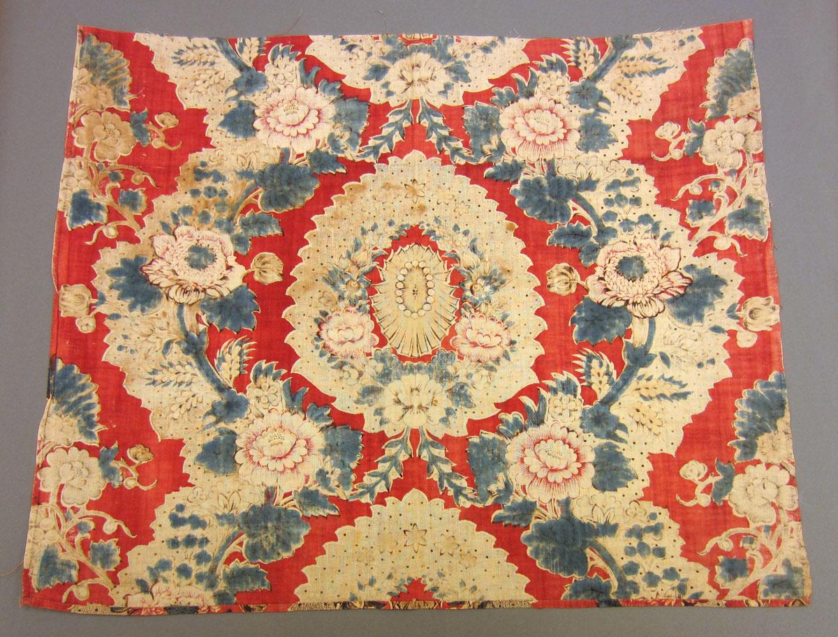 1969.3190 Textile, printed reverse