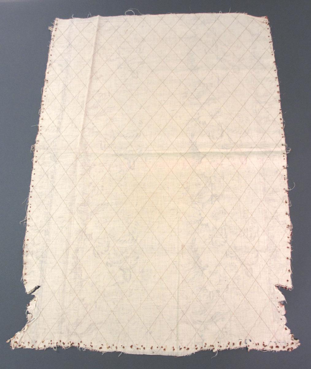 1969.3191.002 Textile, printed reverse