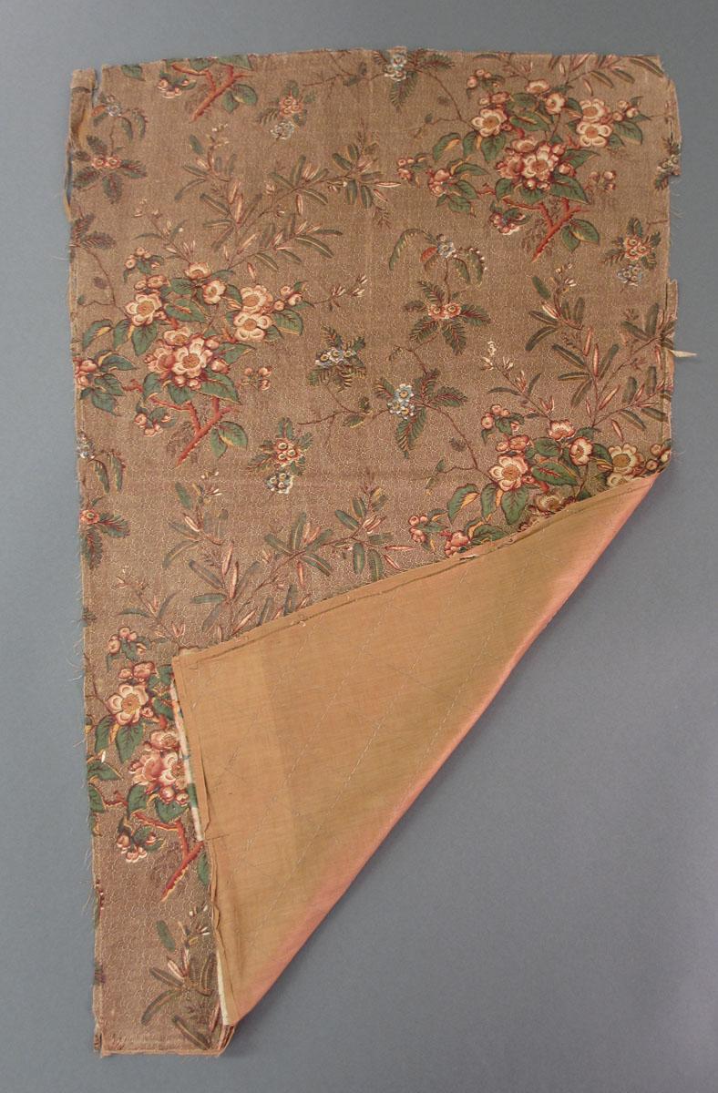 1969.3199 Textile, printed folded corner