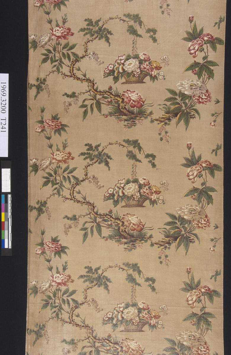 1969.3200 Textile, printed, detail 1