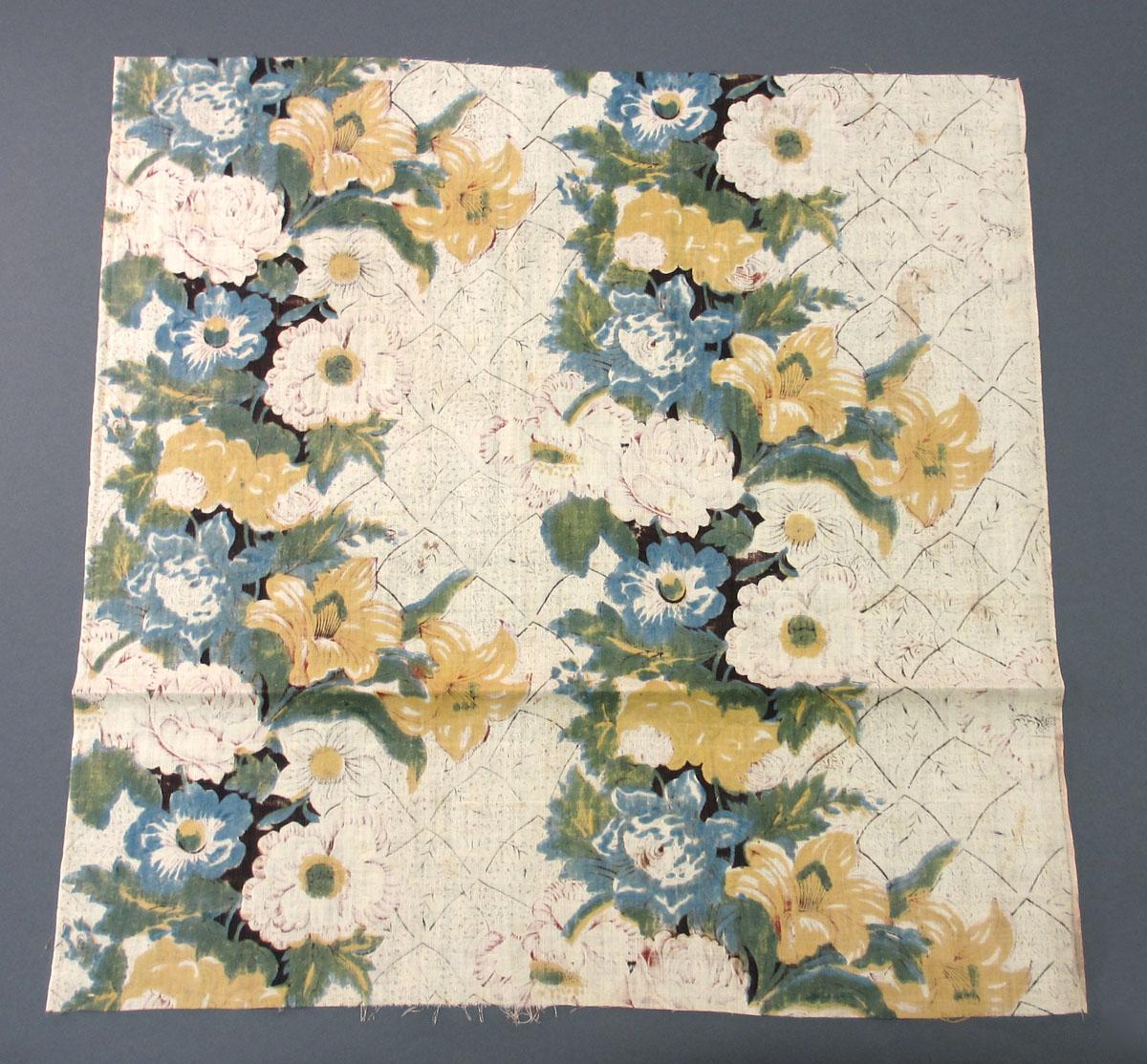 1969.3202 Textile, printed reverse