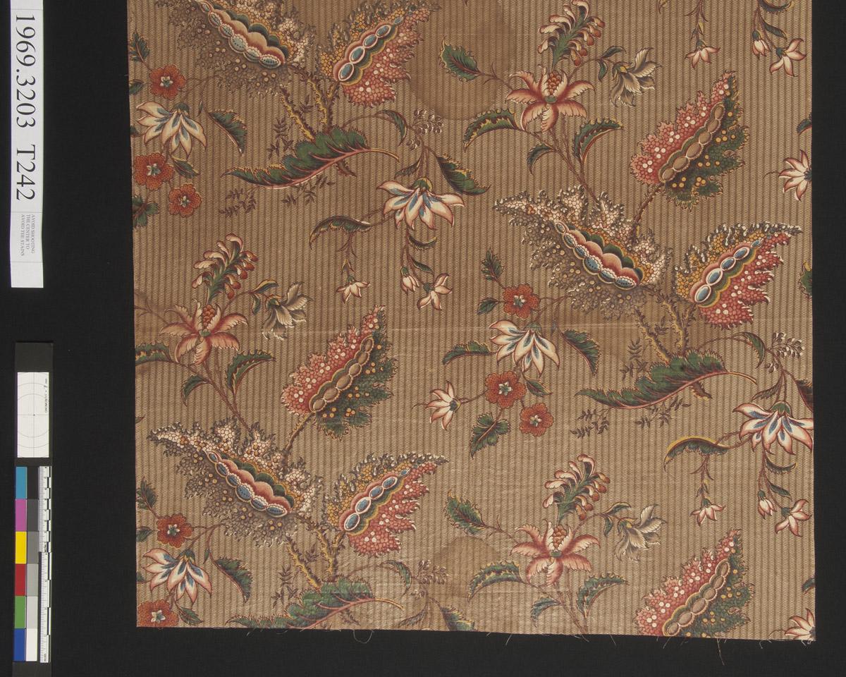 1969.3203 Textile, printed, detail 1