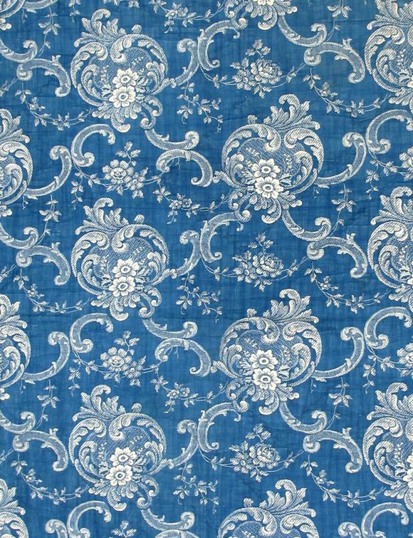 T1174 textile, printed design repeat