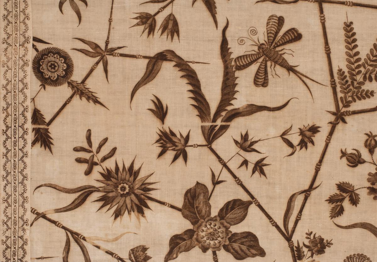 1969.3212 Textile, printed, detail 2