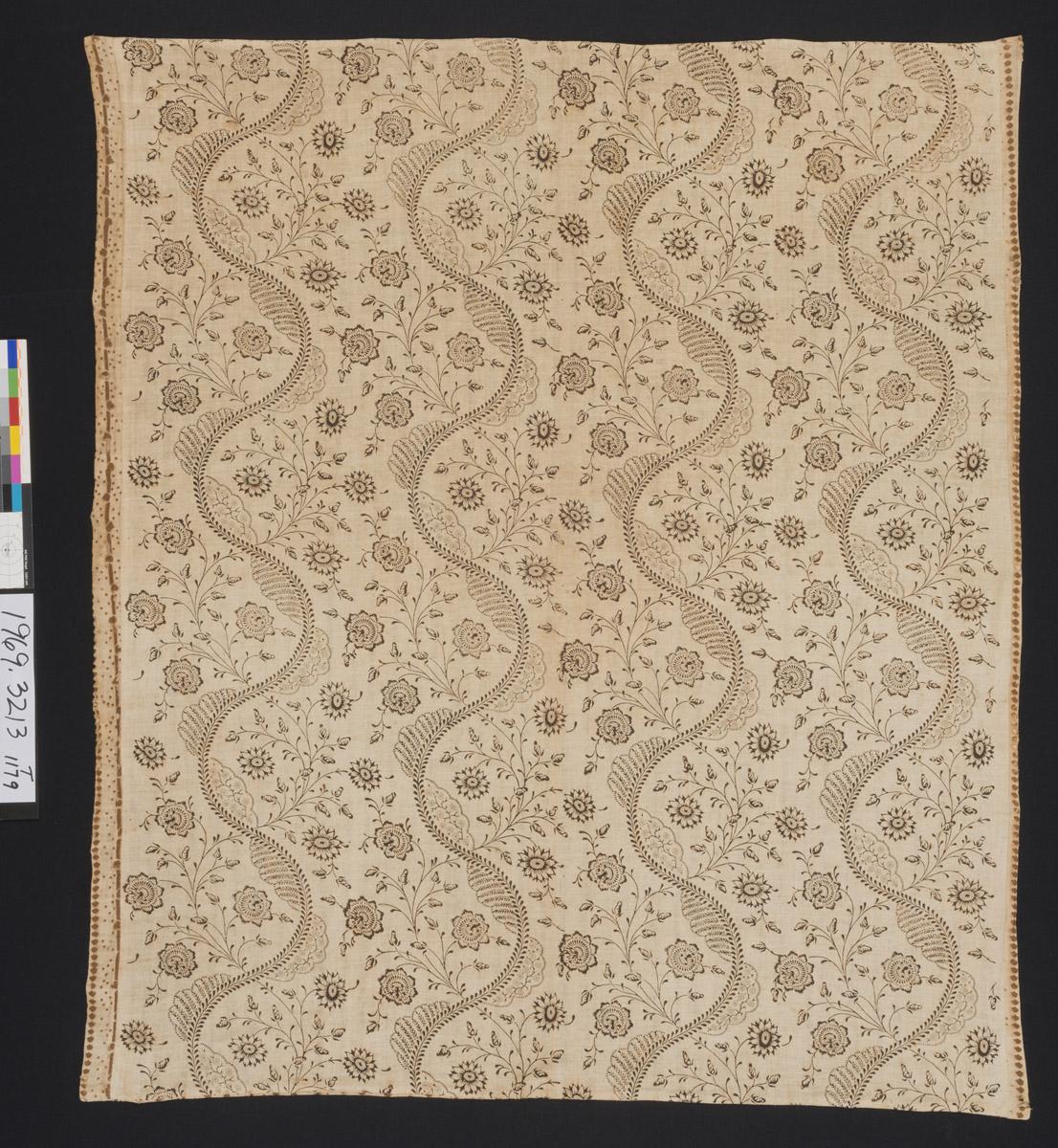 1969.3213 Textile, printed, view 1