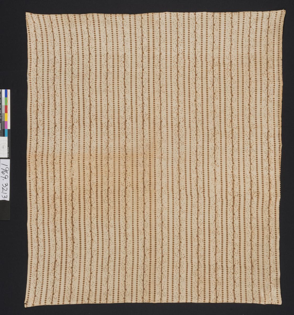 1969.3213 Textile, printed, view 3, reverse