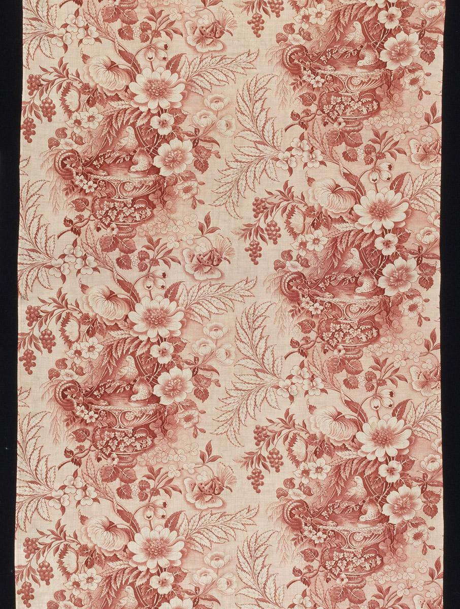 1969.3234 Textile, printed, detail 1