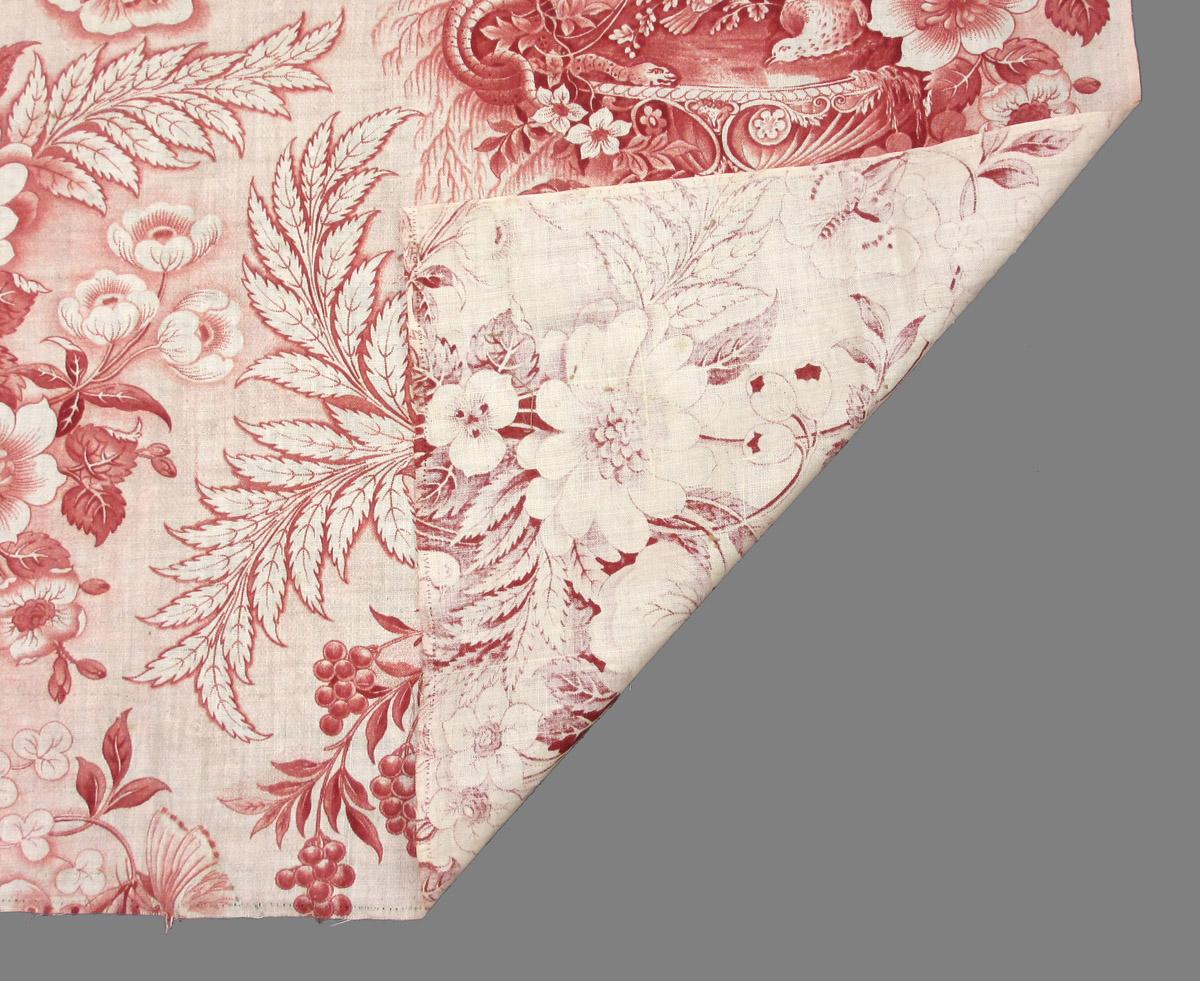 1969.3234 textile, printed folded corner