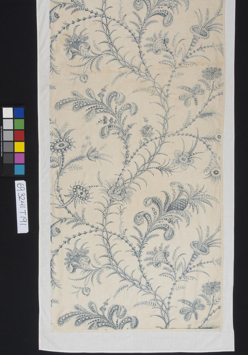 1969.3241 Textile, printed, detail