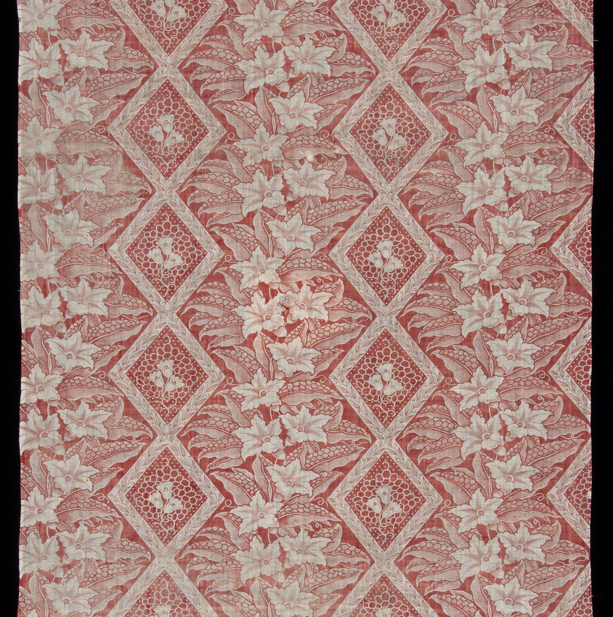 1969.3243 Textile, printed, detail 3