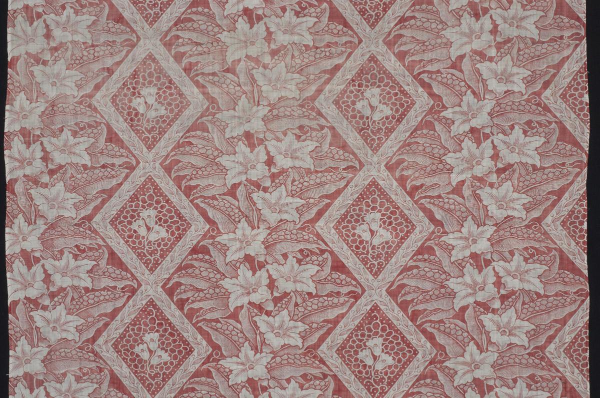 1969.3243 Textile, printed, detail 4