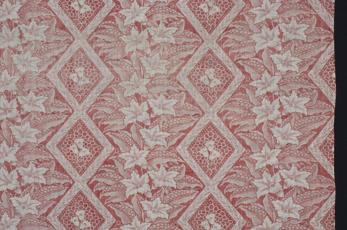 1969.3243 Textile, printed, detail 5