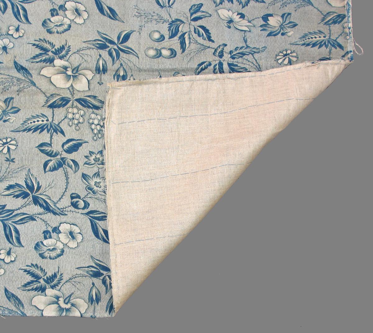 1969.3244 textile, printed folded corner