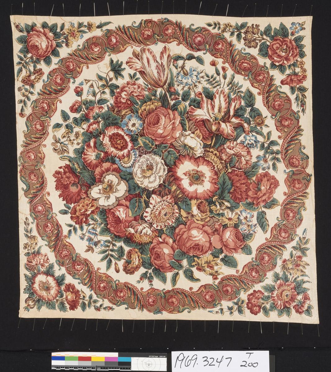 1969.3247 Textile, printed, view 1