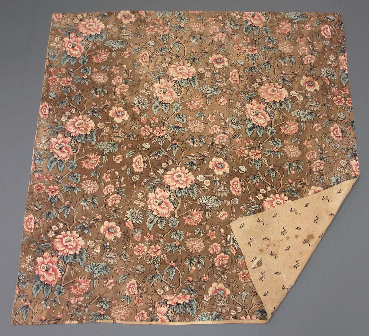 1969.3249 Textile, printed folded corner