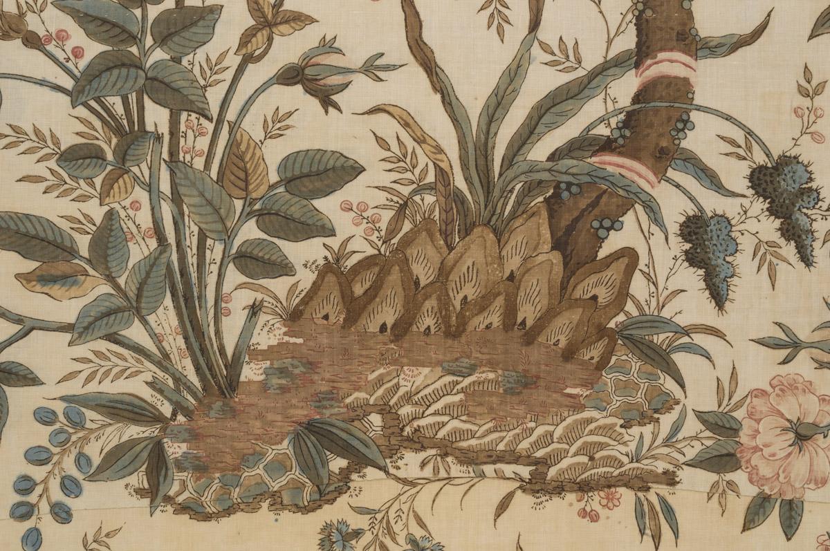 1969.3250.001 Textile, printed, detail 1