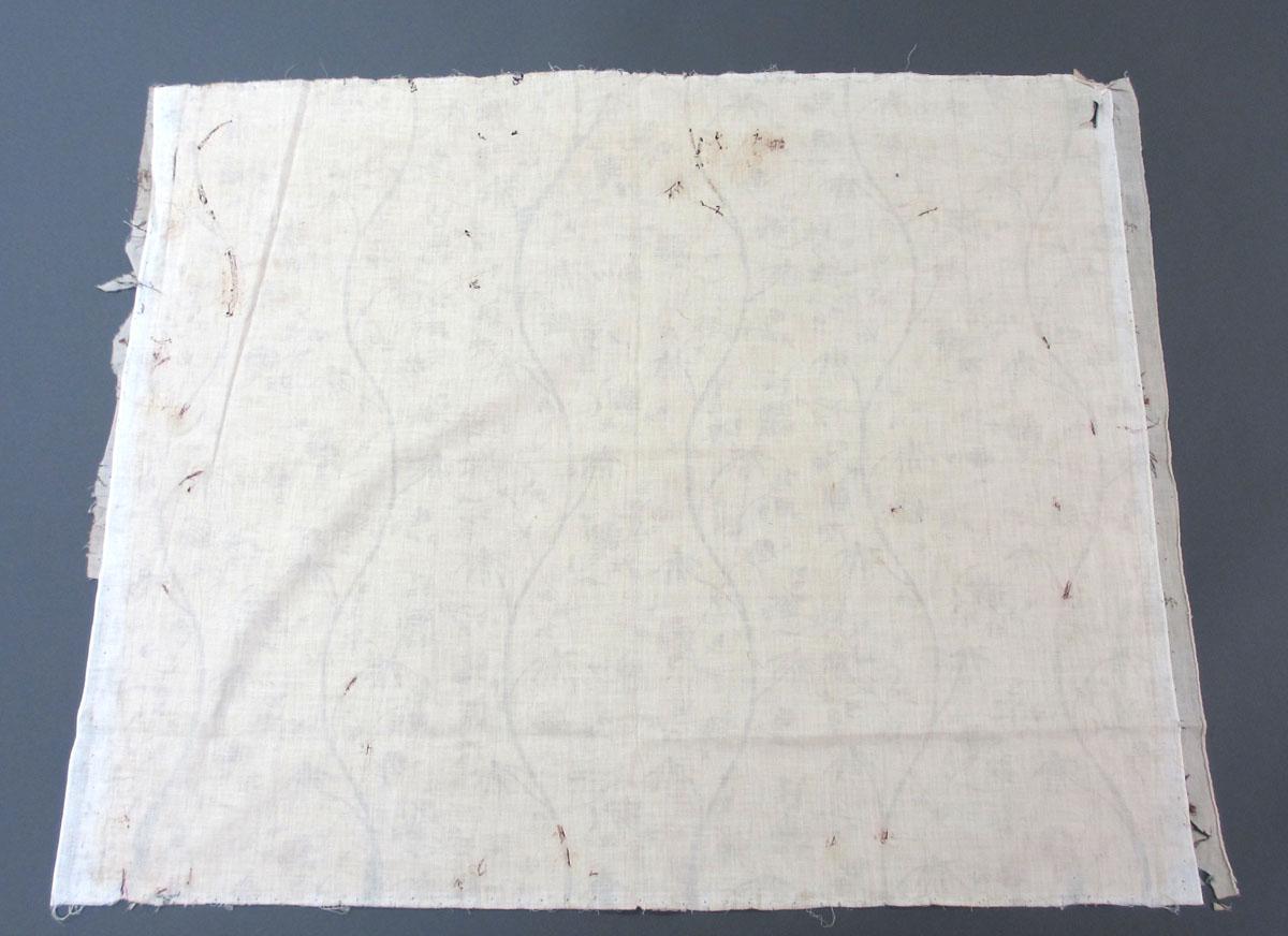 1969.3256 Textile, printed reverse