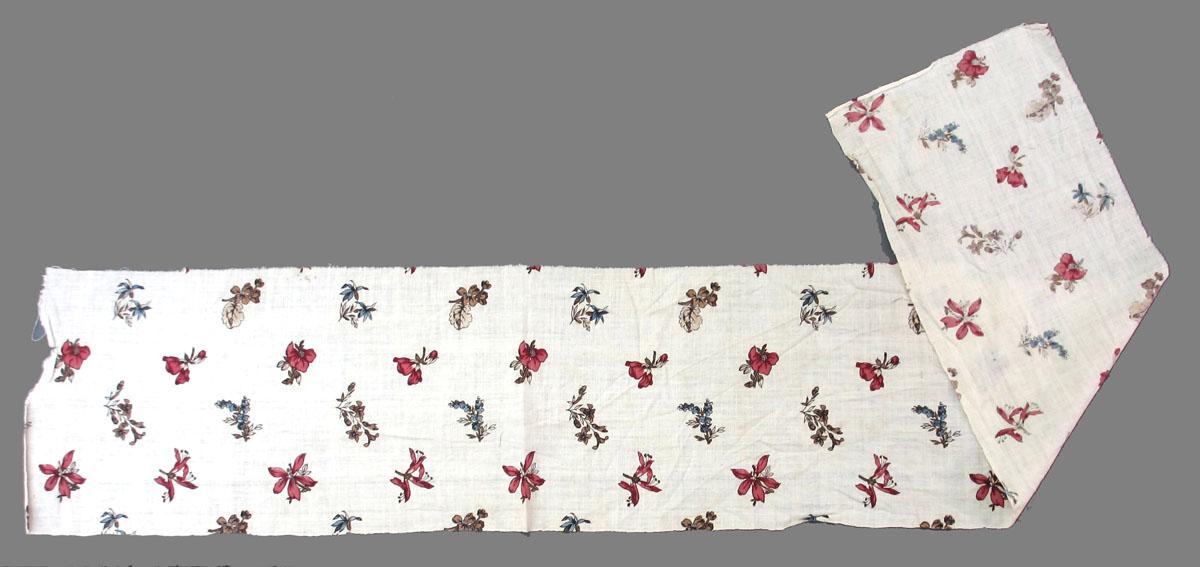1969.3260.001 Textile, printed folded corner