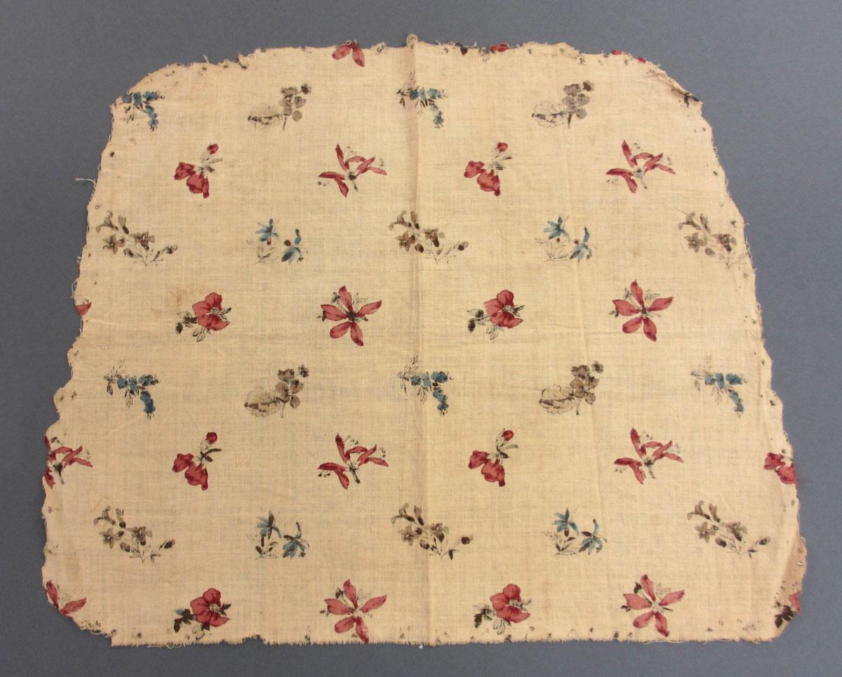 1969.3260.002 Textile, printed reverse