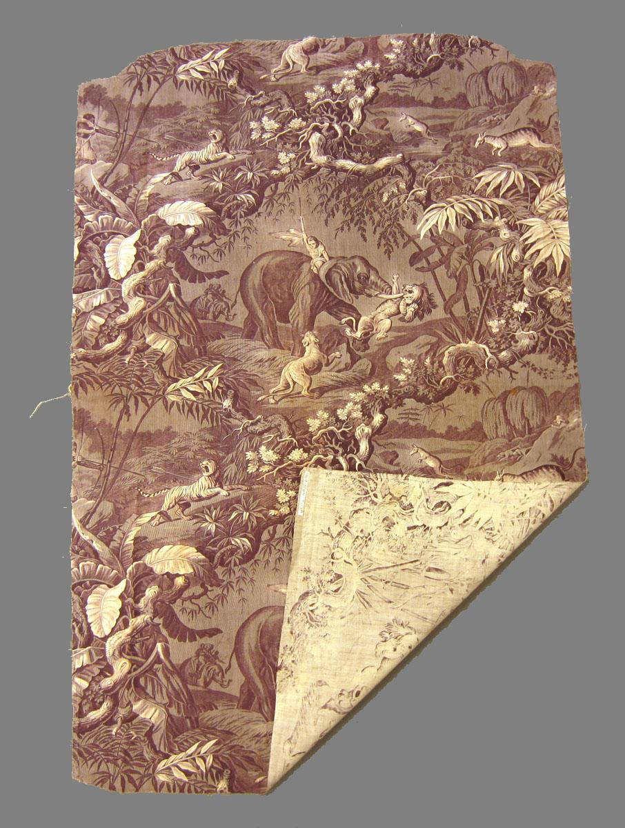 1969.3264 Textile, printed folded corner