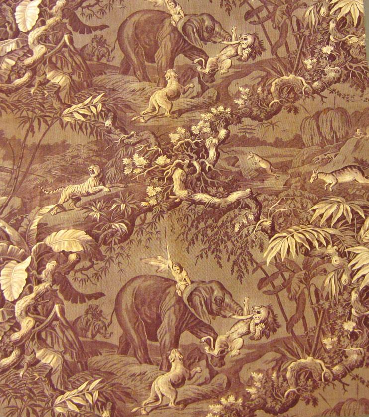 T1138 textile, printed design repeat
