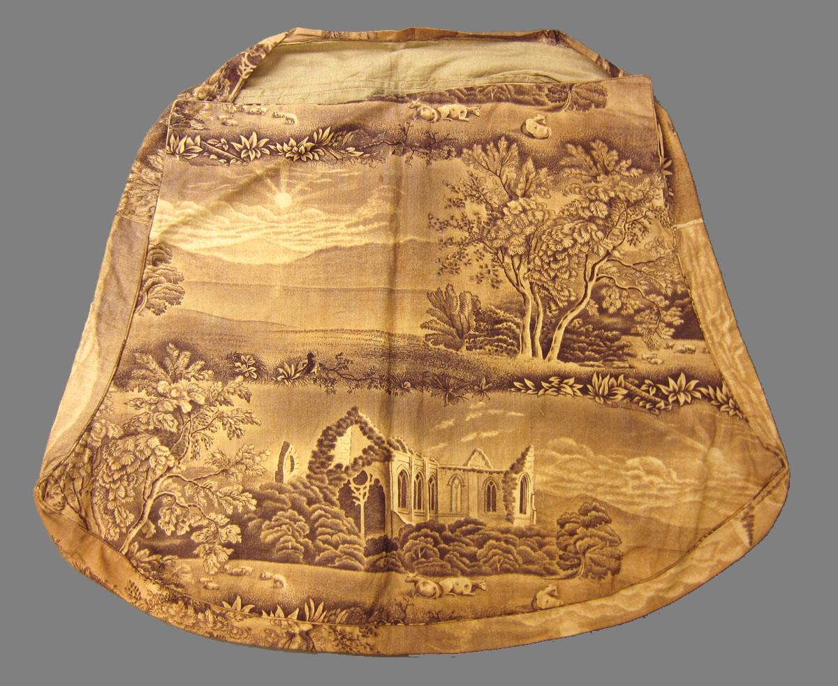 1969.3265 Textile, printed reverse