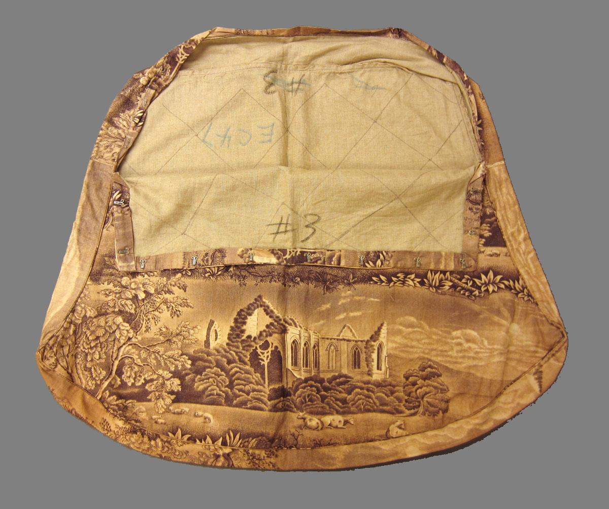 1969.3265 Textile, printed reverse 2