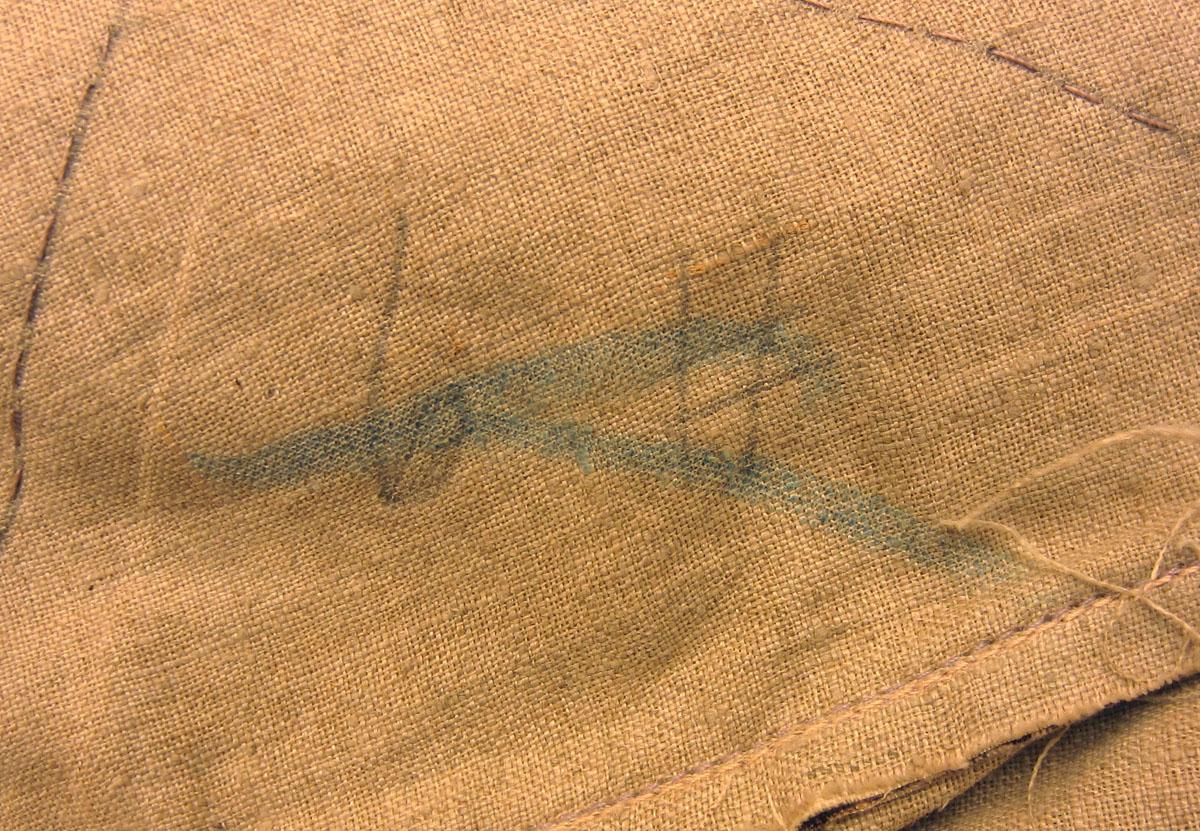 1969.3265 Textile, printed inscription 4