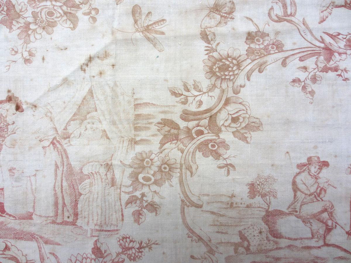 T1139 textile, printed design repeat