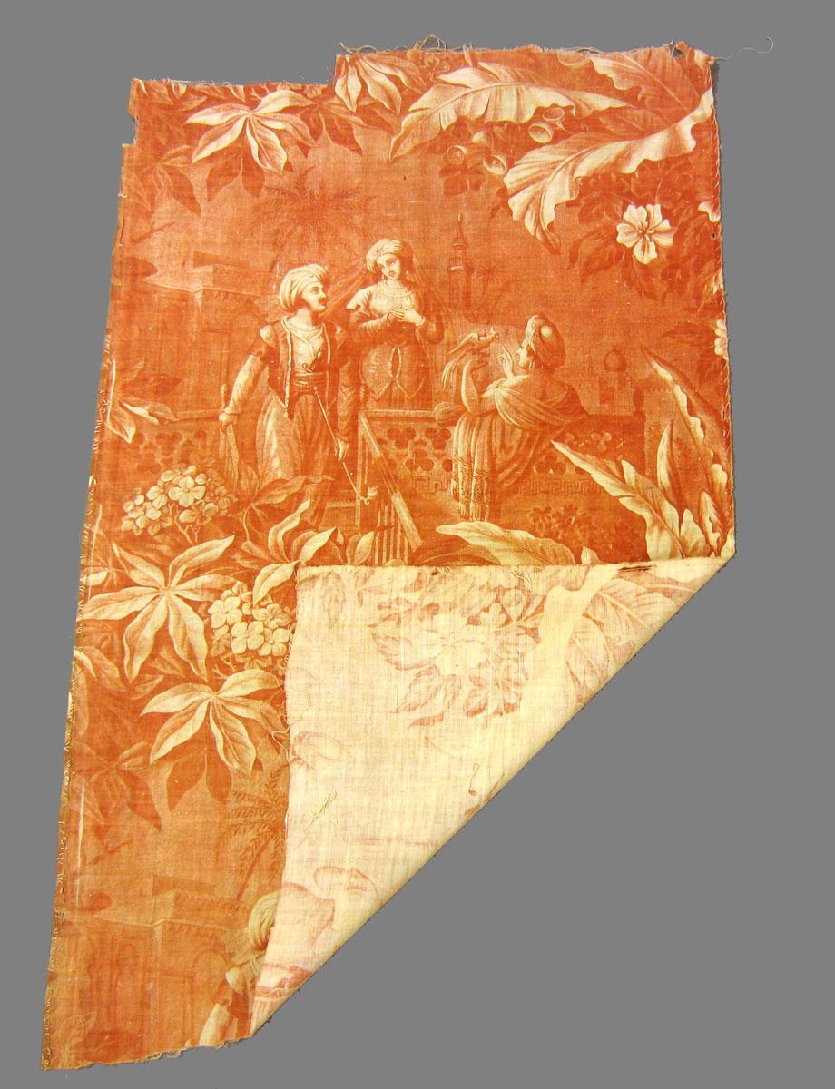 1969.3267.001 Textile, printed folded corner