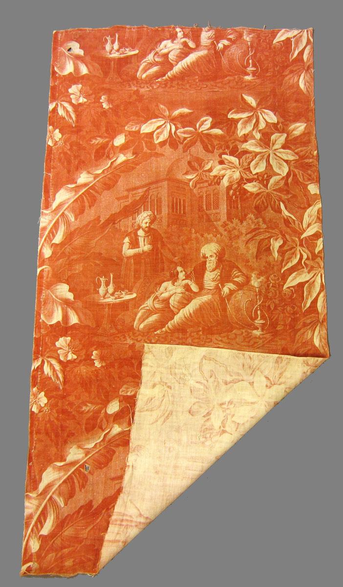 1969.3267.002 Textile, printed folded corner