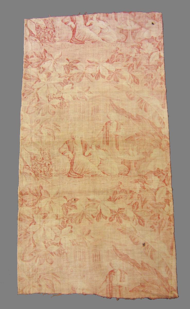 1969.3267.002 Textile, printed reverse