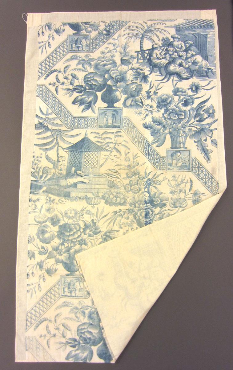 1969.3270 A Textile, printed partial folded corner