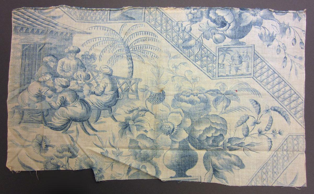 1969.3270 B textile, printed reverse