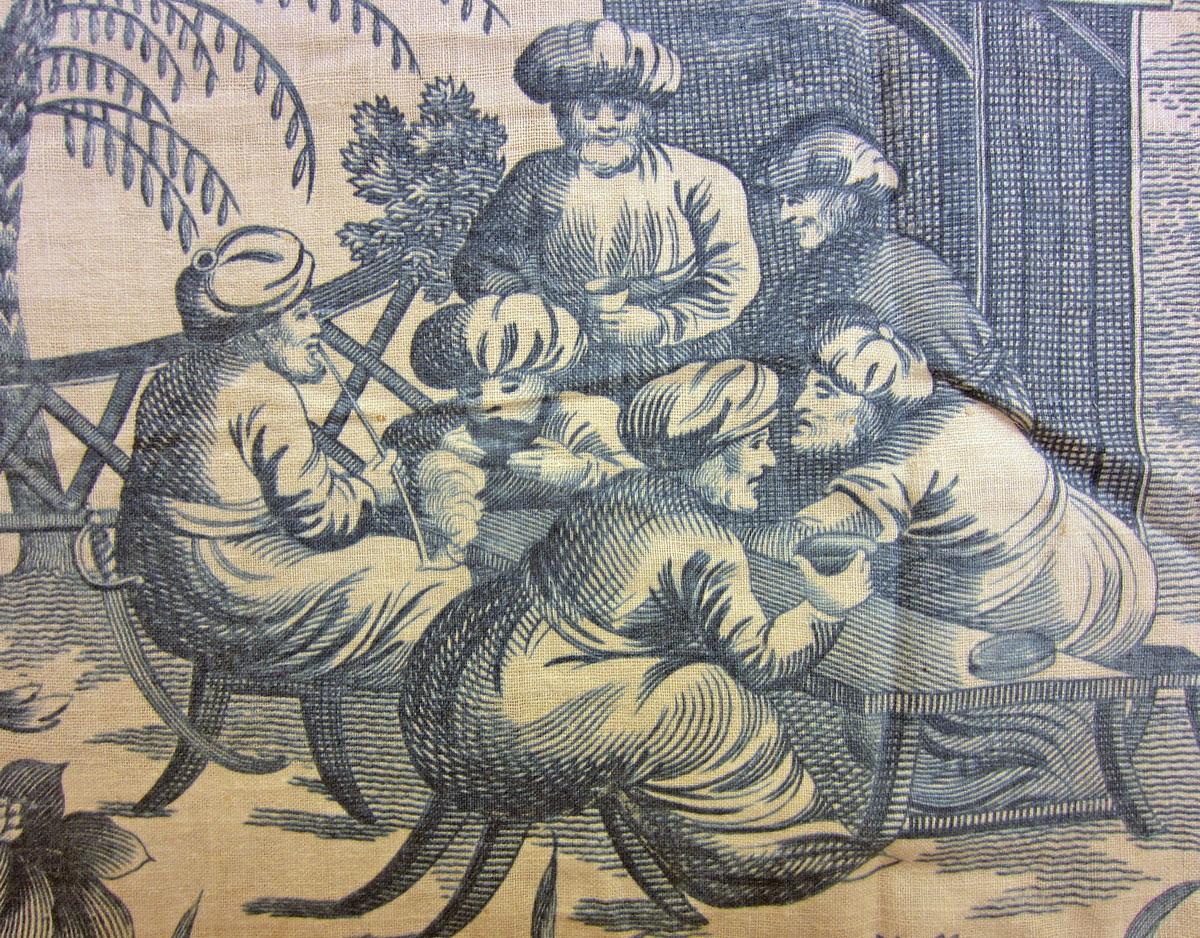 1969.3270 B textile, printed detail