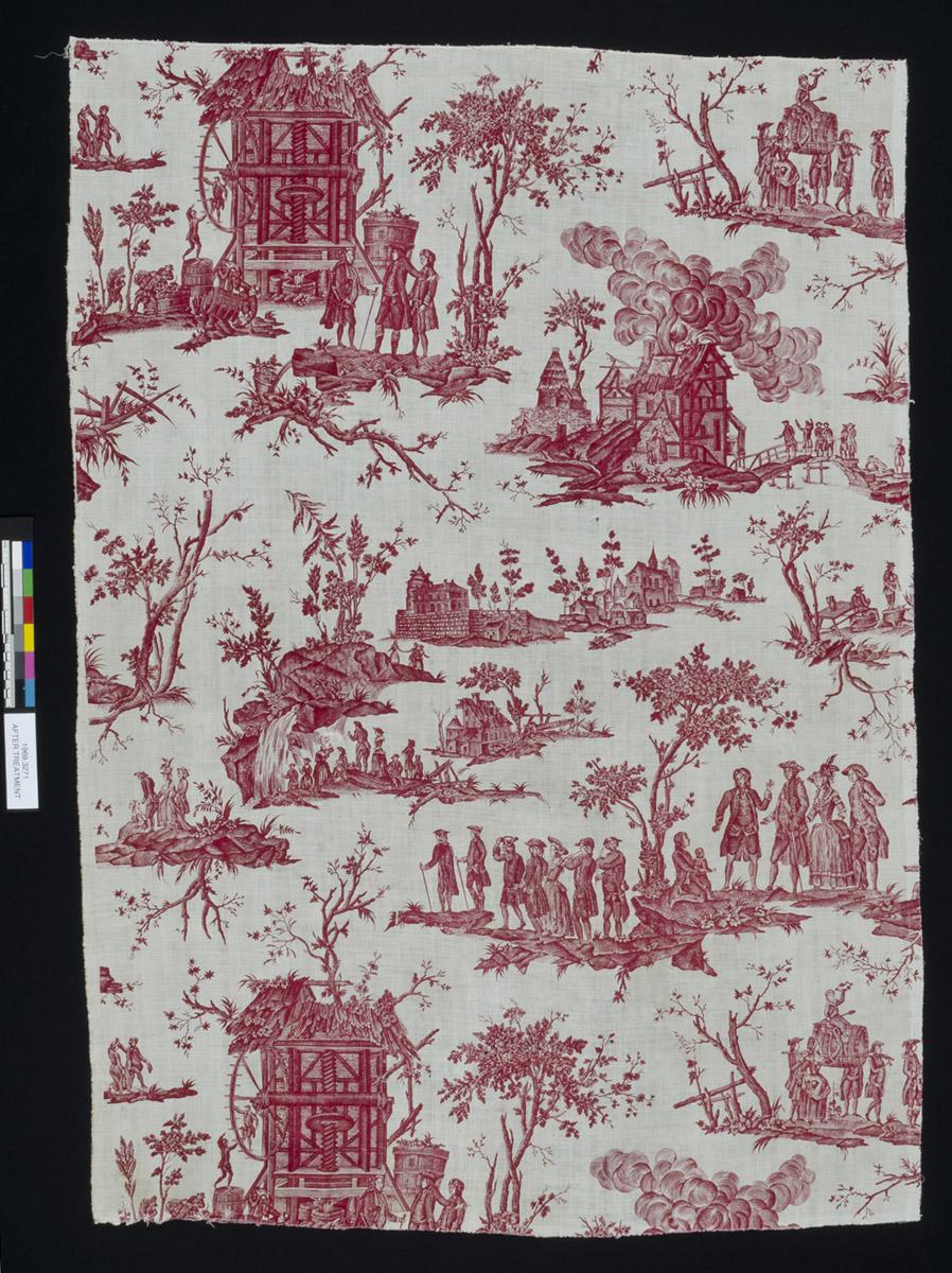 1969.3271 Textile, printed, view 1