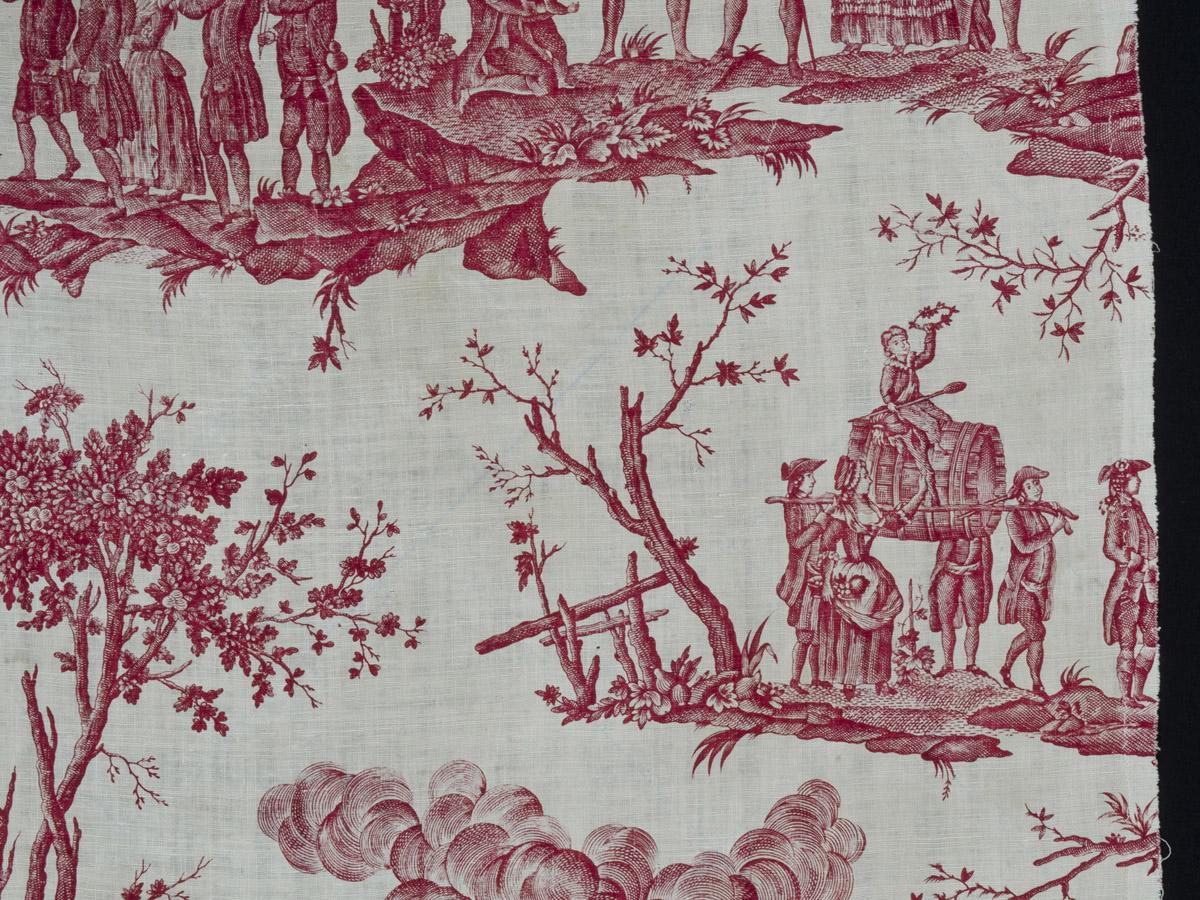 1969.3271 Textile, printed, detail 1